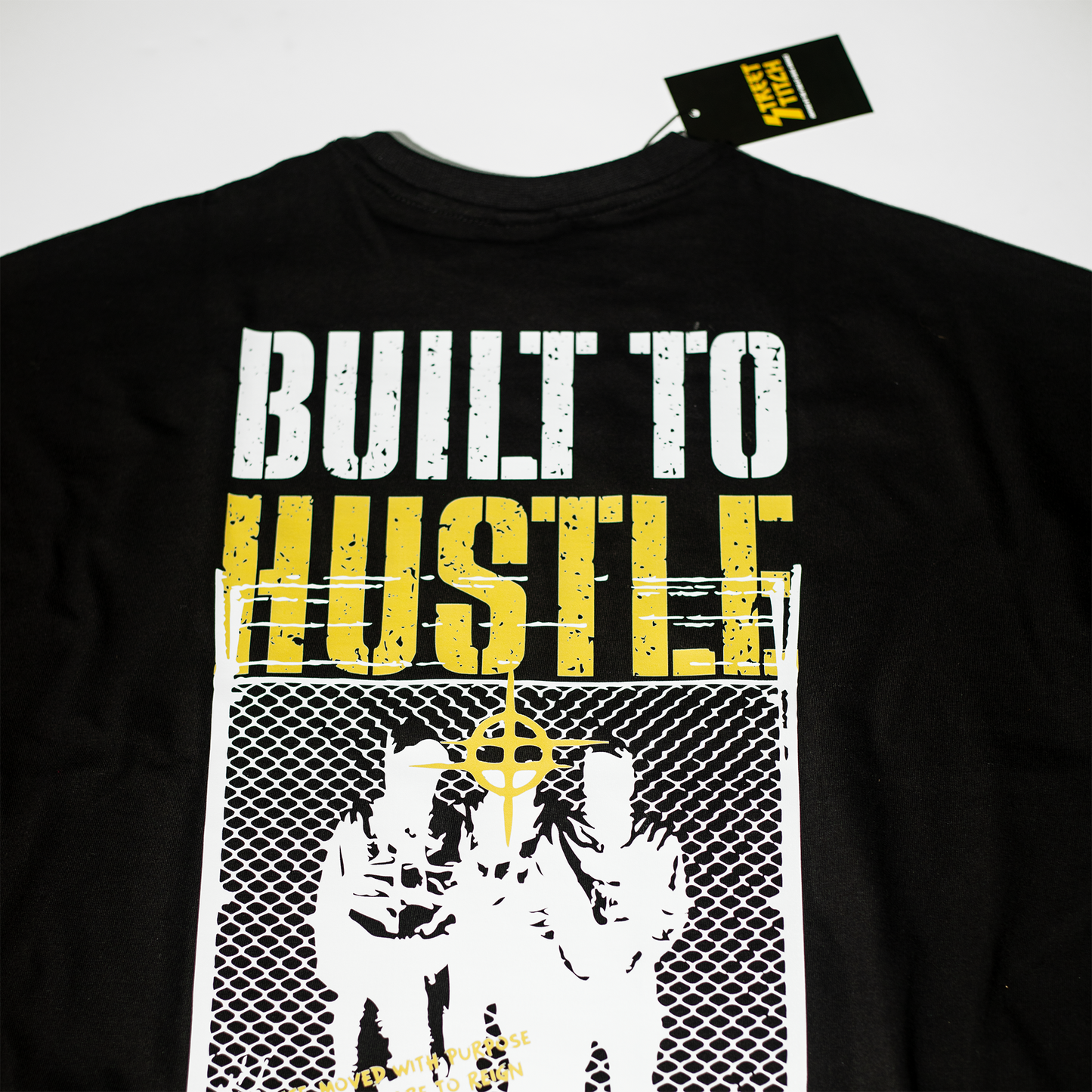 Built To Hustle Black T-shirt Oversize