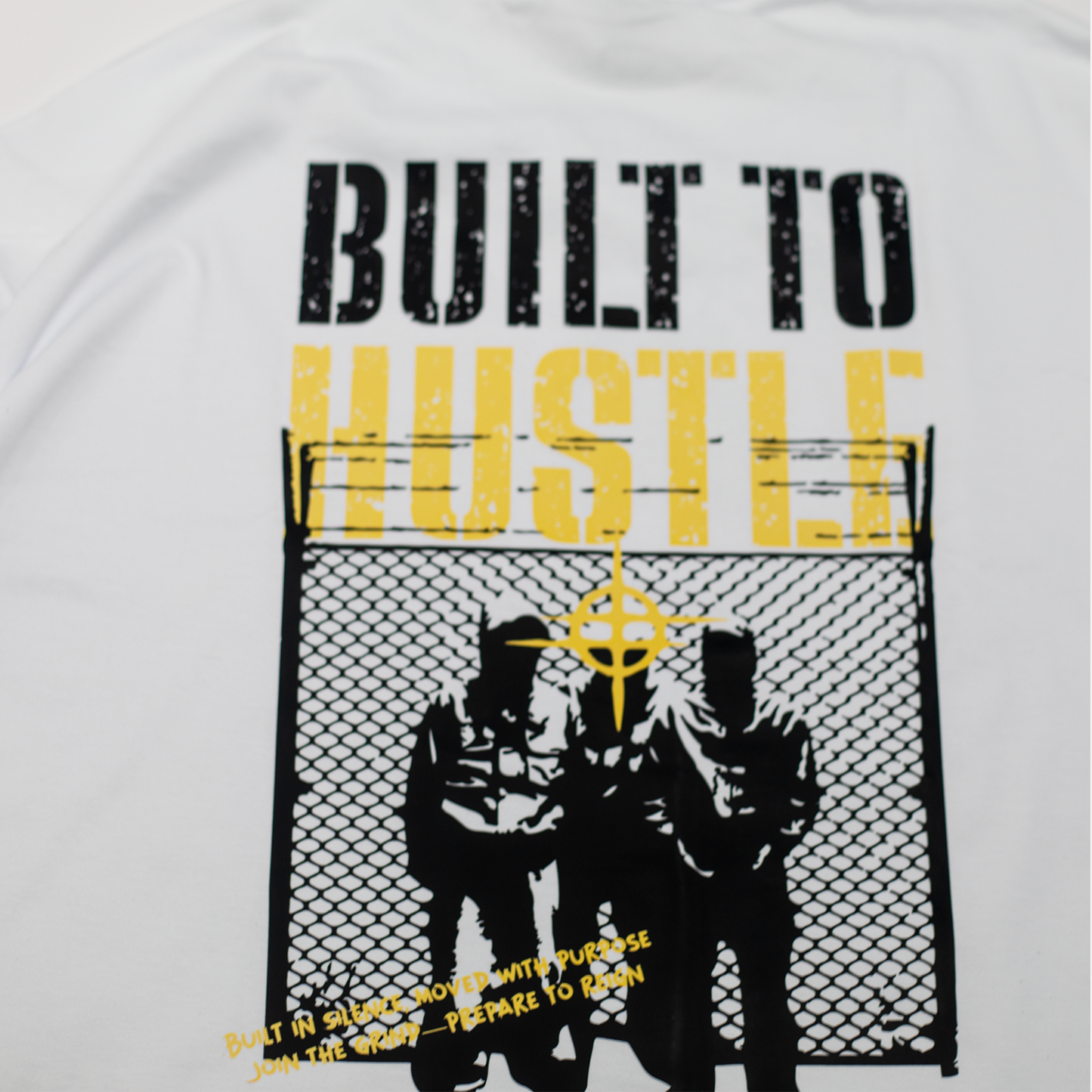 Built To Hustle white T-shirt Oversize
