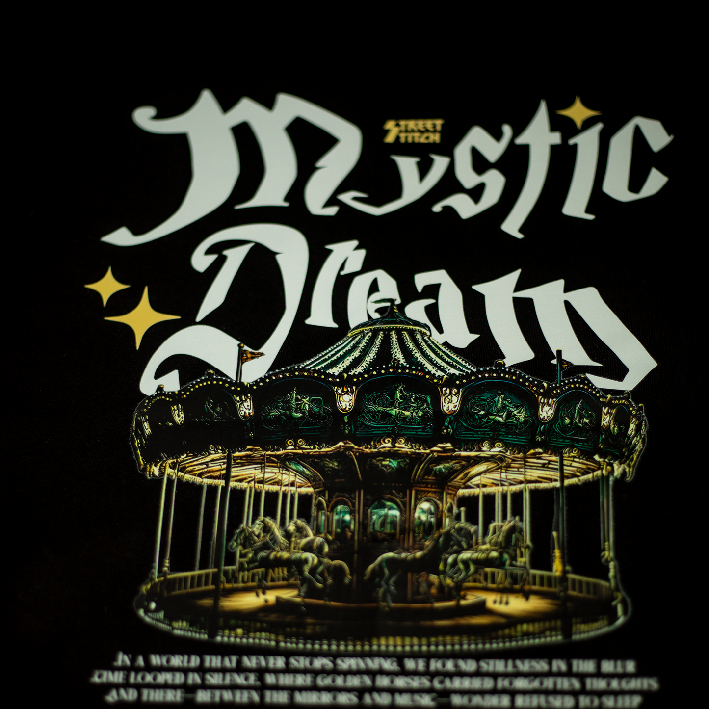 Mystic Dream Black T-shirt Oversize
