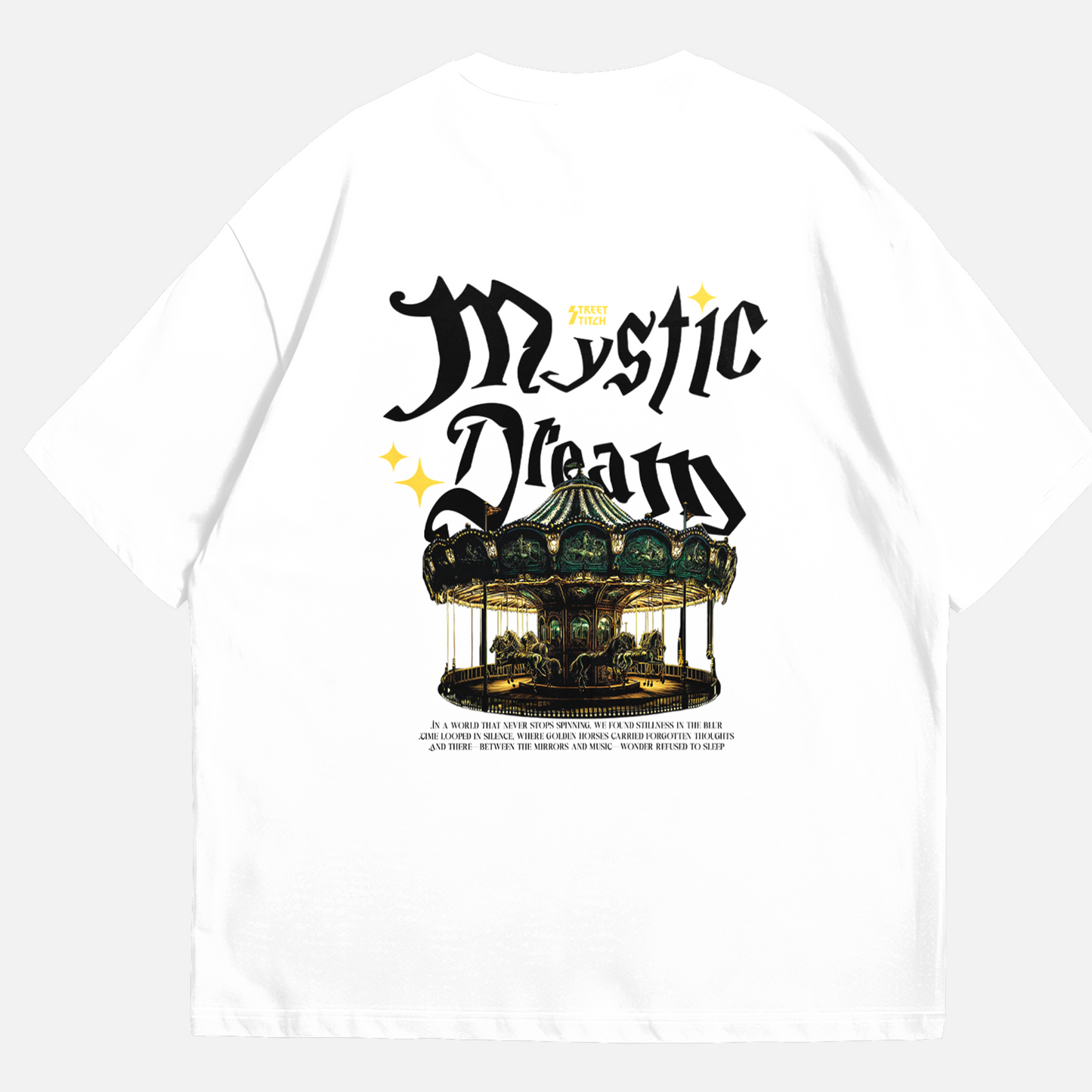Mystic Dream white T-shirt Oversize